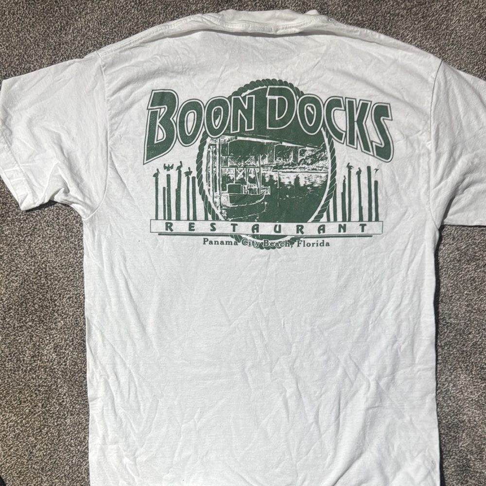 White and Green Short Sleeve Tees